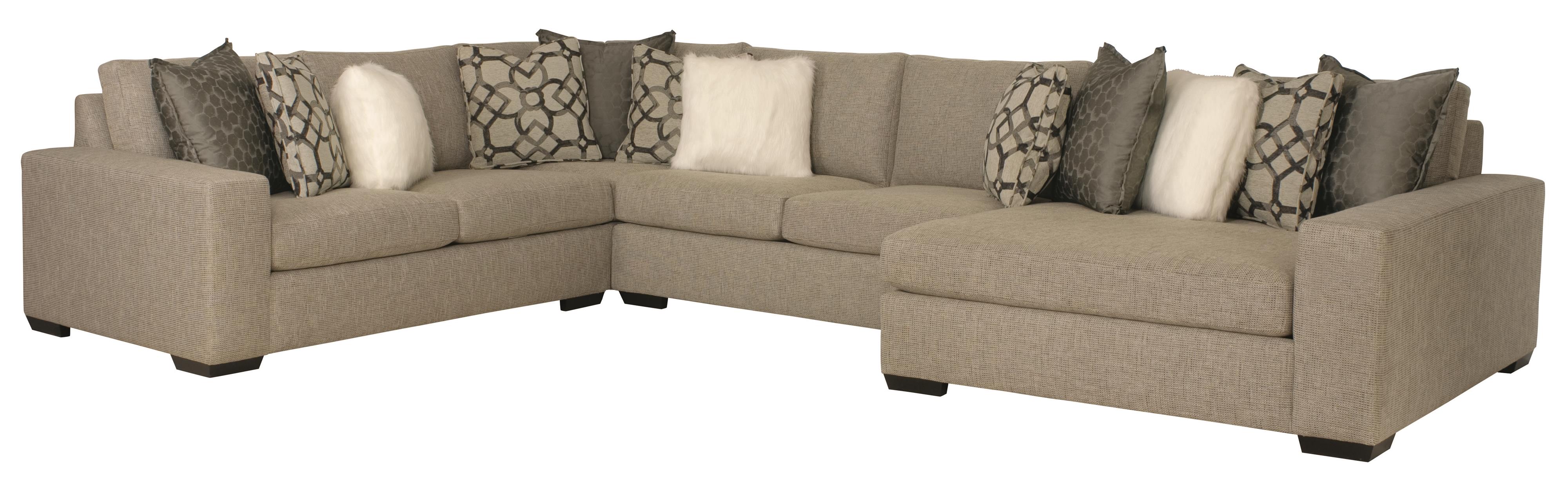 Bernhardt Orlando Sectional Sofa with Contemporary Style Belfort